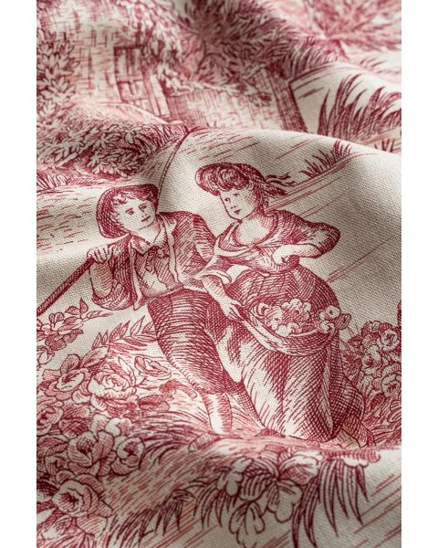 Toile Red Fabric