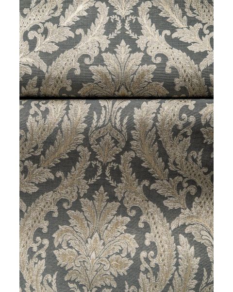Bexley Teal Damask Fabric
