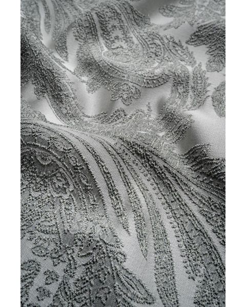 Ascot Silver Paisley Fabric
