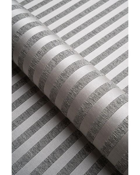 Ascot Silver Stripe Fabric
