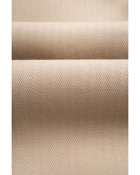 Natural Herringbone Taupe Fabric