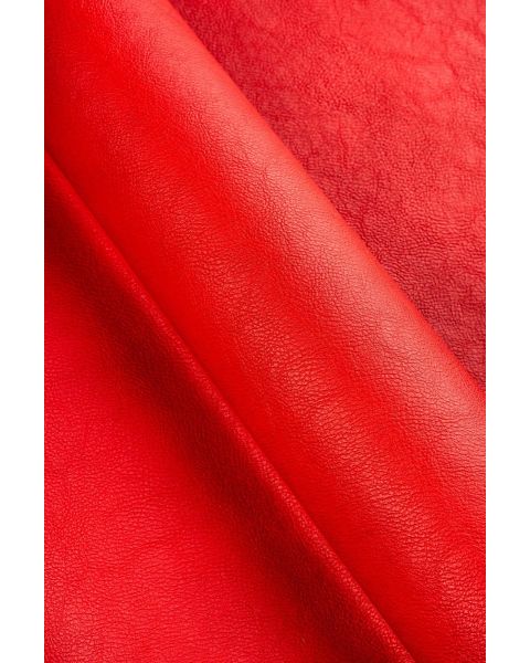 Superior Faux Leather Red Fabric