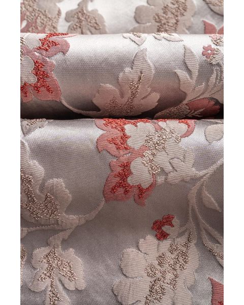 Chateau Brick Floral Fabric