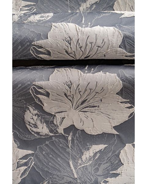 Inca Charcoal Floral Fabric