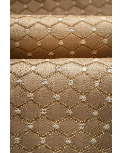 Honeycomb Cream Dot Fabric