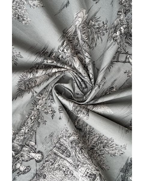 Toile Grey Fabric