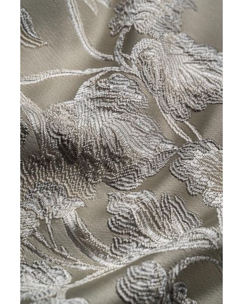 Delphine Silver Floral Fabric
