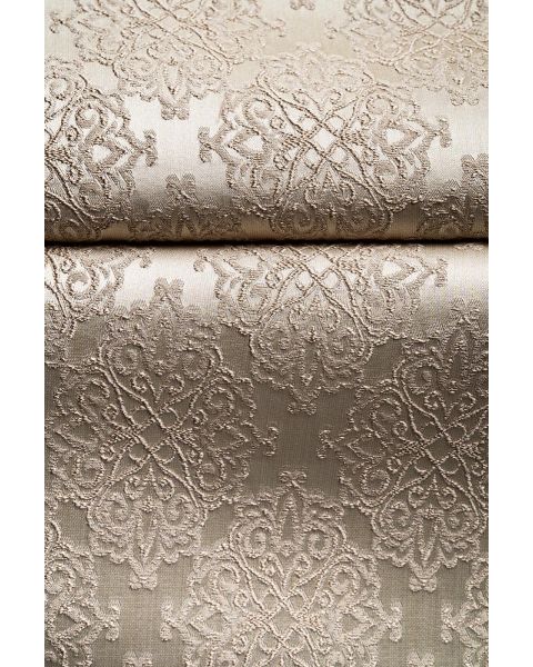 Oslo Cream Taupe Damask Fabric