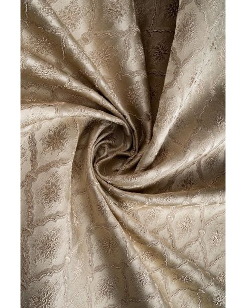 Oslo Cream Taupe Trellis Fabric