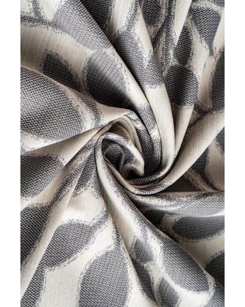 Hampton Leaf Grey Fabric