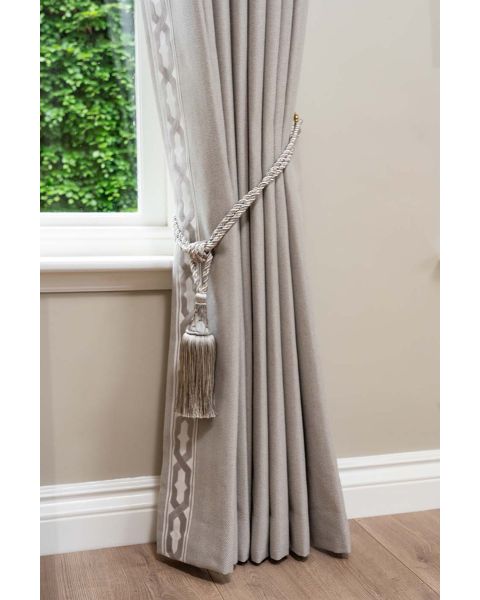 Marela Herringbone Two Tone Grey + Limoges Grey Braid