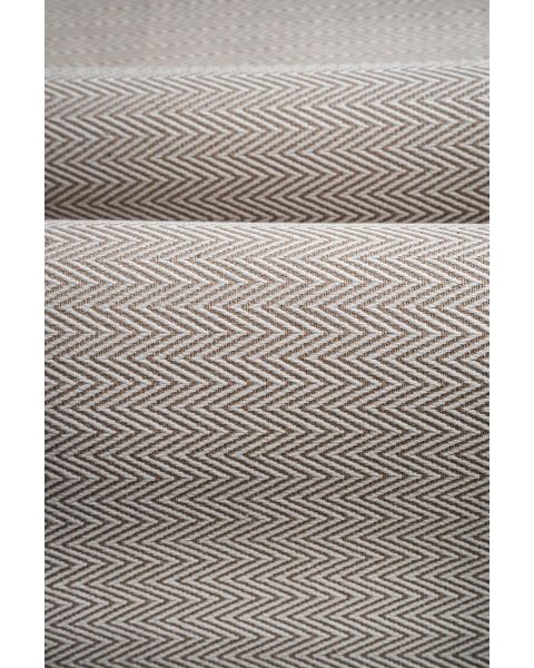 Natural Herringbone Beige Fabric