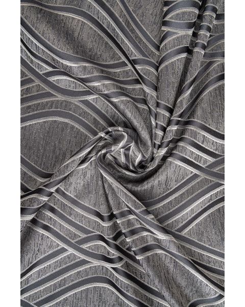 Oslo Navy Wave Fabric