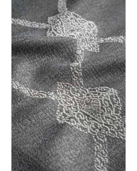 Warwick Grey Large Trellis Fabric