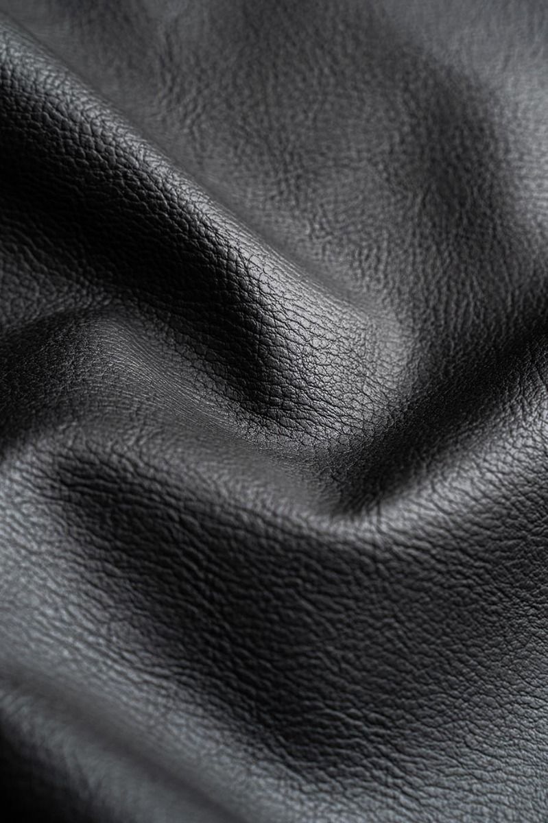 Superior Faux Leather Black Fabric