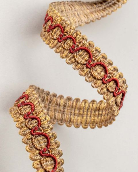 Gold/Red Gimp Braid