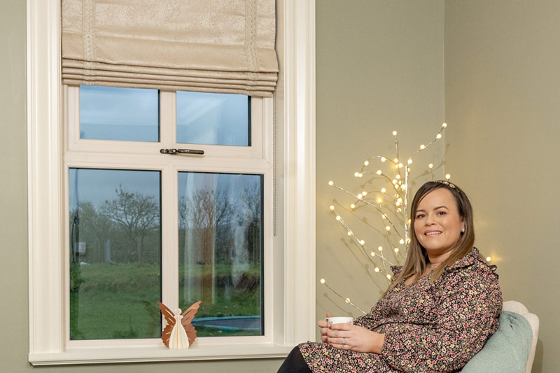 French Countryside Roman Blinds with Peggy Sues Country Home